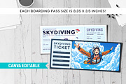 Skydiving Gift Ticket Canva Template, an Invitation Template by Snapybiz (Thumbnail 2 of 10)