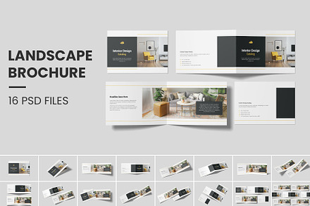 A4 Landscape Catalog Brochure Mockup