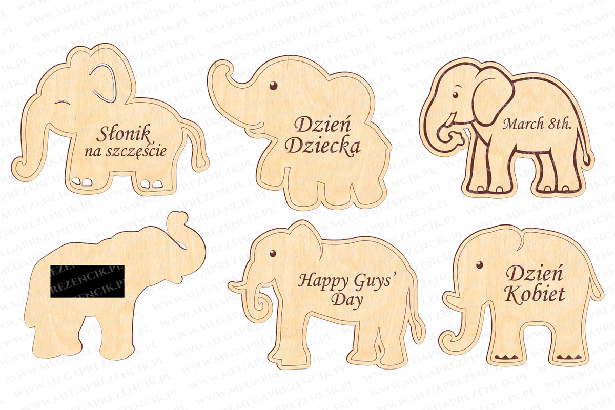 Lucky Elephant medal laser cut svg, a Pattern Graphic by MegaPrezencik (Photo 4 of 5)