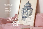 DIN A Angled Poster Mockup in Pink, an Advertising Mockup by WasMockups (Thumbnail 2 of 5)