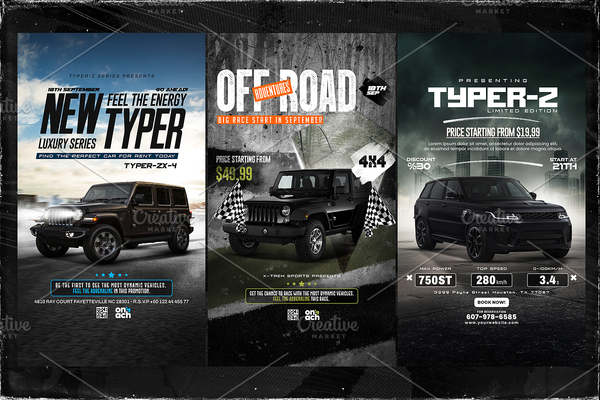 10 Car Social Media Stories, a Social Media Template by OnurDemircan (Photo 2 of 5)