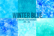 Winter blue vector textures, a Texture Graphic by Anna's Creative Store (Thumbnail 1 of 4)
