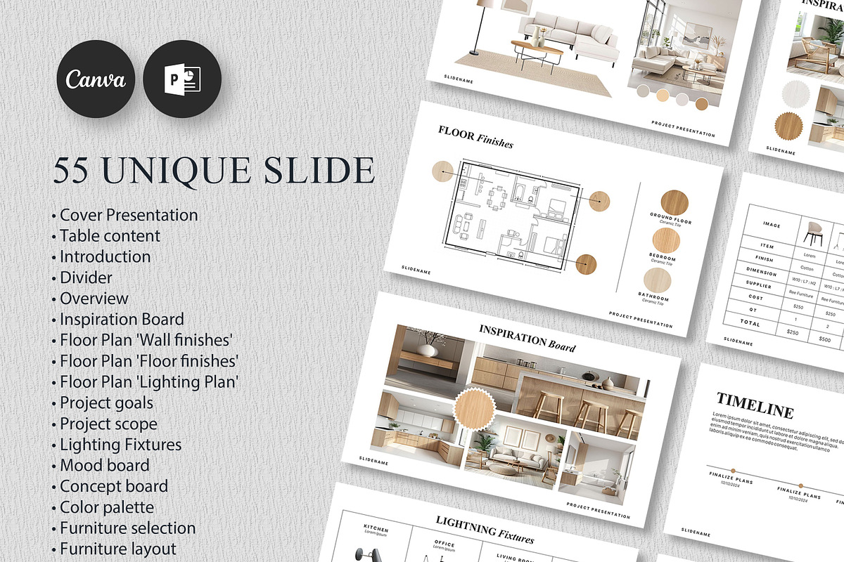 Minimal Interior Design Presentation, a Templates & Theme by SKY CREATION (Photo 2 of 6)