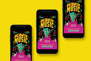 Halloween Rock Music Flyer, a Flyer Template by Creativestoree (Thumbnail 5 of 5)