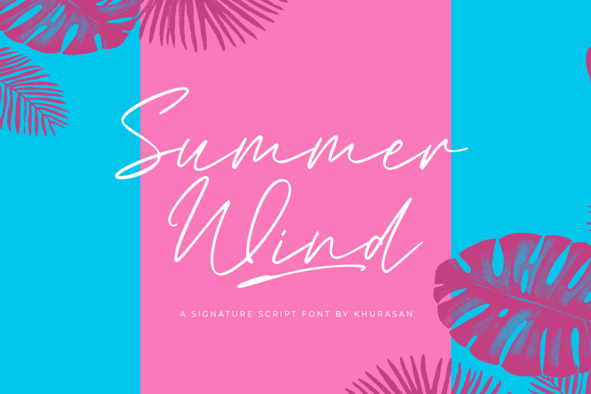 Summer Wind, a Script Font by khurasan (Photo 1 of 8)