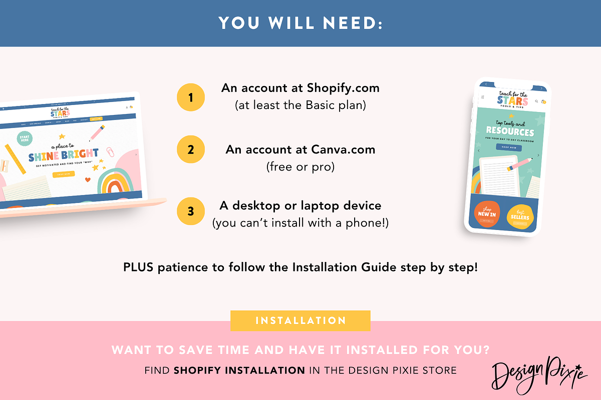 Teacher Shopify Theme, a Shopify Template by Design Pixie (Photo 9 of 10)