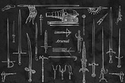 Medieval Weapons and Armour Vectors, an Object Graphic by Freezerondigital (Thumbnail 2 of 12)