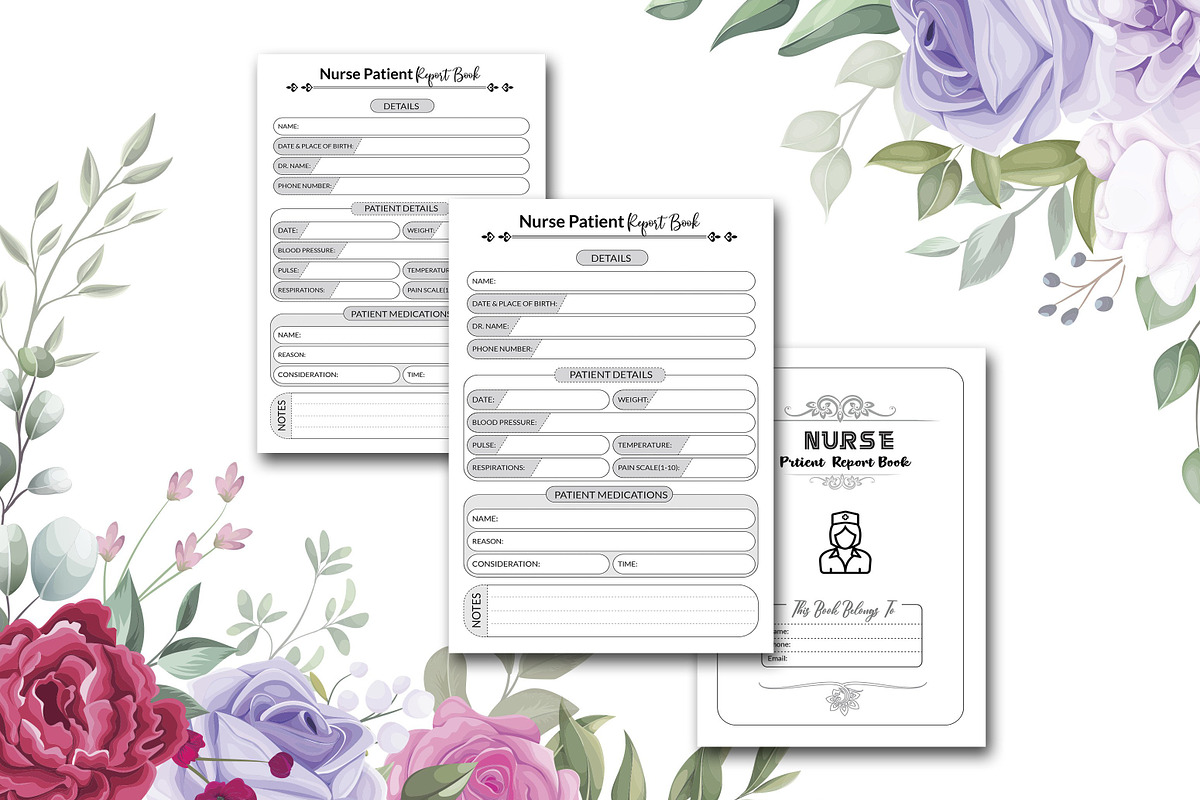 Nurse Patient Report Book, a Stationery Template by design_hut (Photo 3 of 3)