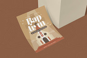 Brown Baptism Invitation, an Invitation Template by Esensifiksi.studio (Thumbnail 2 of 2)