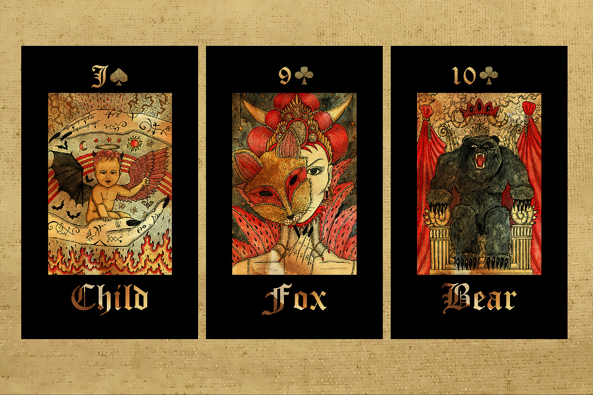 Gothic Mysteries Lenormand colorful, a Decorative Illustration by Samiramay (Photo 6 of 13)