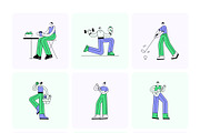 People & Places Illustration Bundle, a Person Illustration by Creative Stall (Thumbnail 18 of 22)