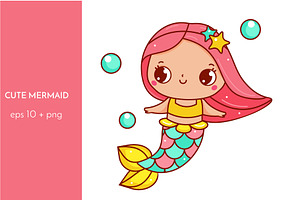 Cute Kawaii Mermaid