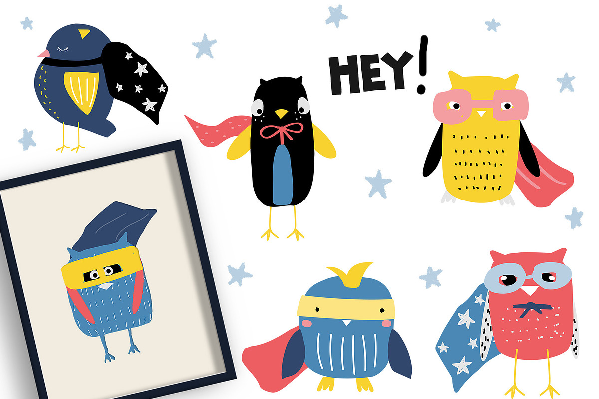 Party for superheroes, an Animal Illustration by Viktoria Siarova (Photo 3 of 8)