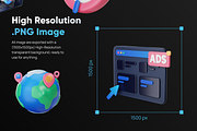 Marketly SEO & Marketing 3D Icon Set, an Object 3D Model by Illustraly Design (Thumbnail 4 of 8)