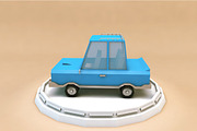 Cartoon Family Car Low Poly 3D Model, a Cars & Vehicle 3D Model by Low Poly Lab (Thumbnail 2 of 5)
