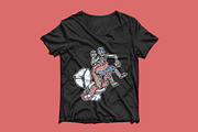 skeleton attacked by toilet monster, an Animal Illustration by gunaonedesign (Thumbnail 4 of 5)