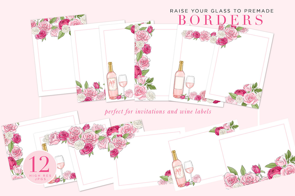 Rosé All Day Design Elements, an Illustration by Relish Designs (Photo 6 of 6)