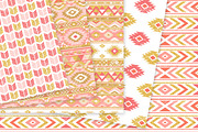 Coral & Gold Boho Seamless Patterns, a Pattern Graphic by Avenie Digital (Thumbnail 4 of 4)