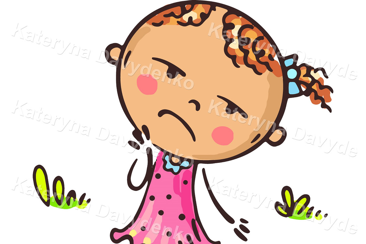 Kids emotions clipart feeling poster, an Education Illustration by Bubert Art (Photo 5 of 8)