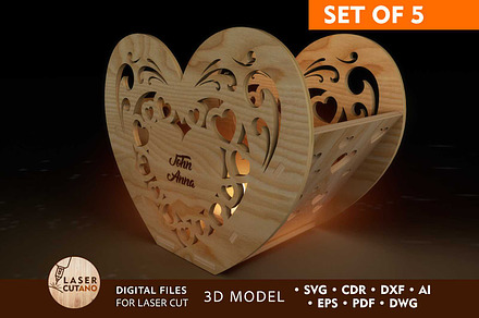 Candlestick 3D Model Decorative Temp