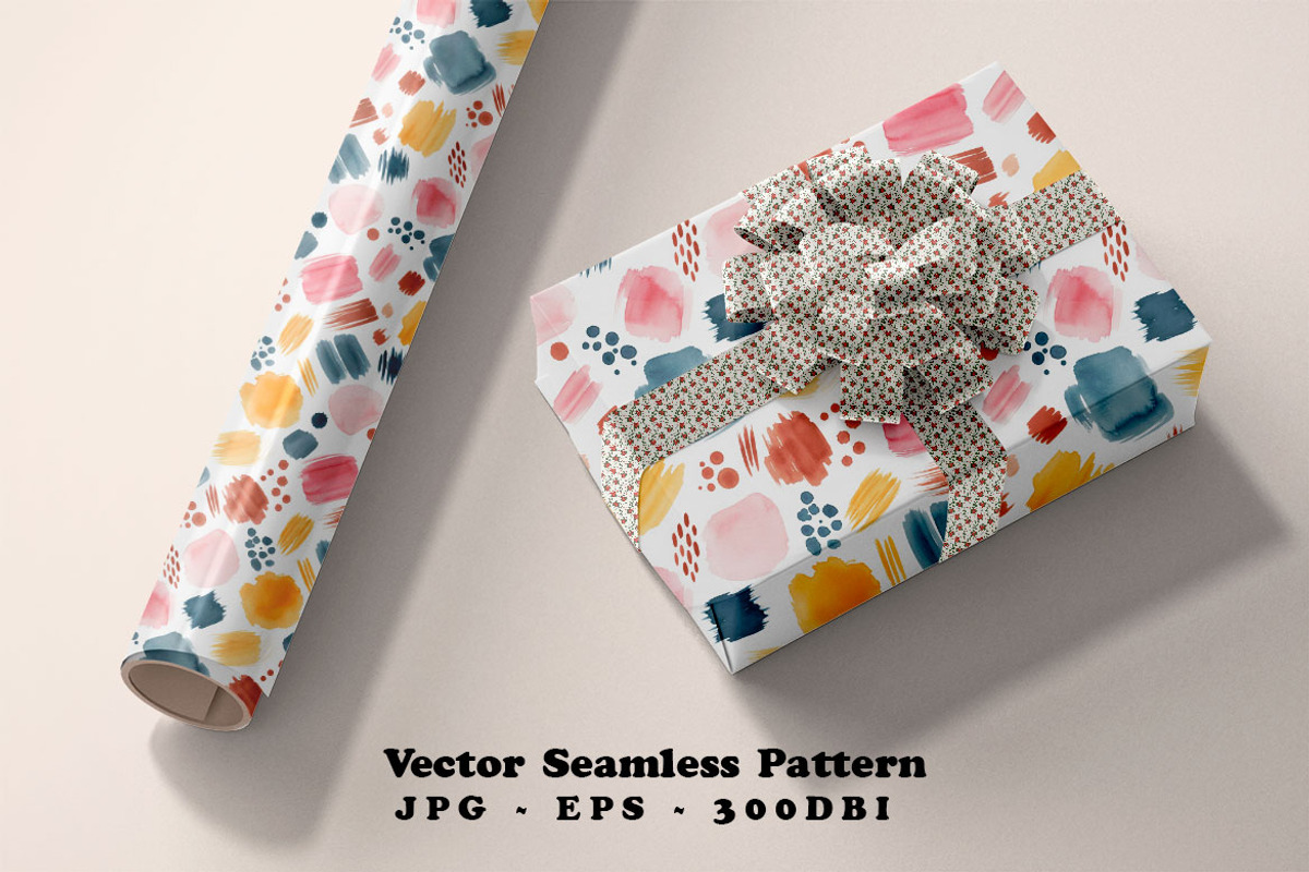 Vintage Watercolor Seamless Vector, a Pattern Graphic by one-touch (Photo 4 of 10)