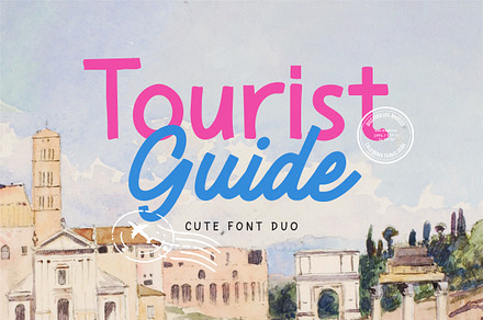 Tourist Guide - Holiday Font Duo, a Script Font by Bale Type