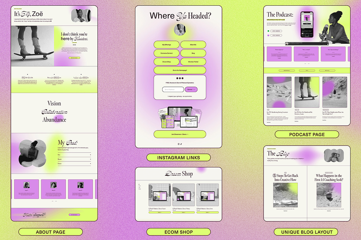 COSMO Squarespace Website Template, a Squarespace Template by PEARLER (Photo 2 of 11)