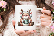 Quirky Christmas Reindeer Clip Art, an Illustration by RobertsArt (Thumbnail 3 of 7)