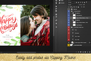 Christmas Card Photoshop Template 09, a Card Template by Nifty Template Studio (Thumbnail 8 of 11)