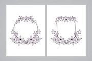 Floral heraldic shield card template, an Invitation Template by Natalyon (Thumbnail 2 of 3)