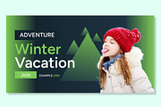 Winter Vacation Web Banner Ads Set, an UI Kit Template by CreativeShaper (Thumbnail 2 of 4)