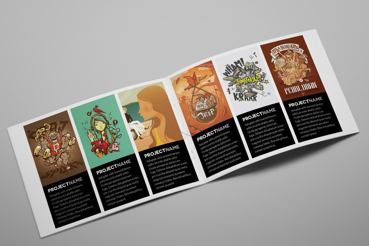 Creative Agency A5 Brochure InDesign, a Brochure Template by Print design (Photo 2 of 5)