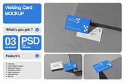 Visiting Card Mockup, a Product Mockup by Pixie Creative (Thumbnail 1 of 5)