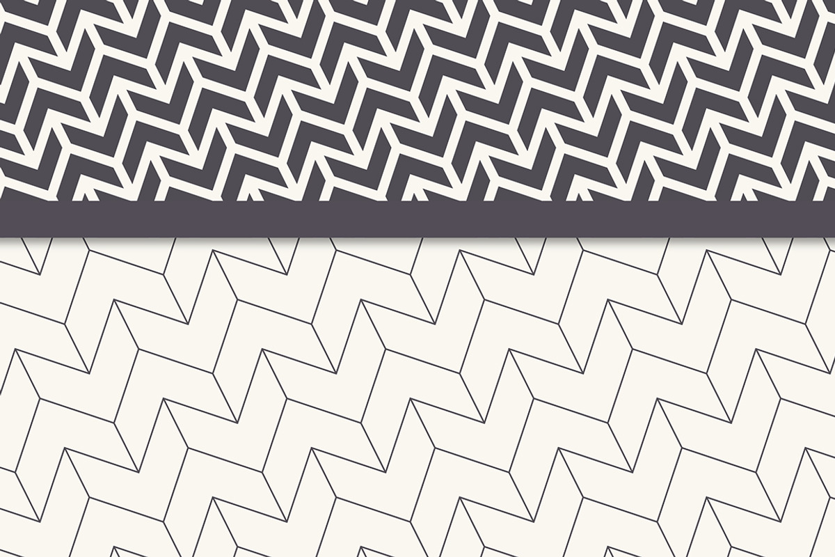 Chevron Seamless Patterns, a Pattern Graphic by Curly_Pat (Photo 5 of 5)