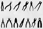 Pliers Silhouette SVG, an Object Illustration by newminddesign (Thumbnail 1 of 3)