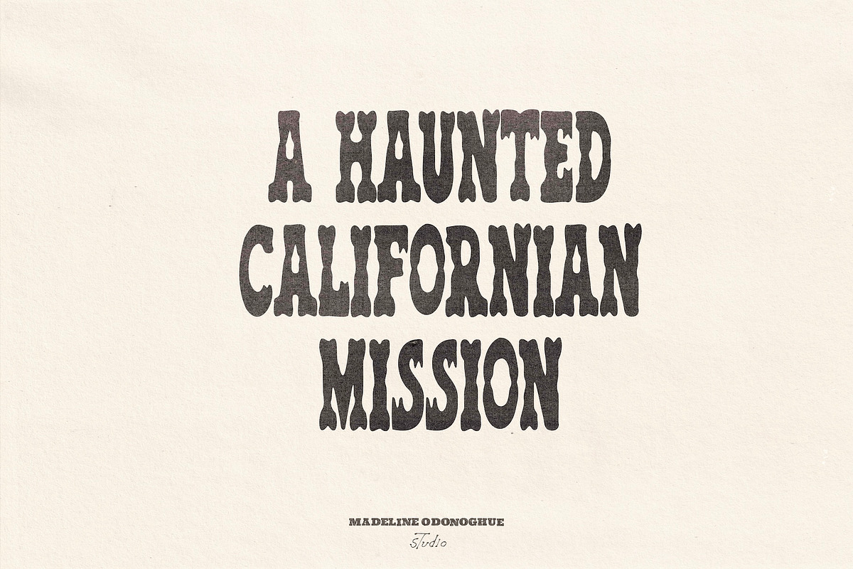 Devils Town | Vintage Horror Font, a Handwritten Font by Madeline ODonoghue Design (Photo 2 of 11)
