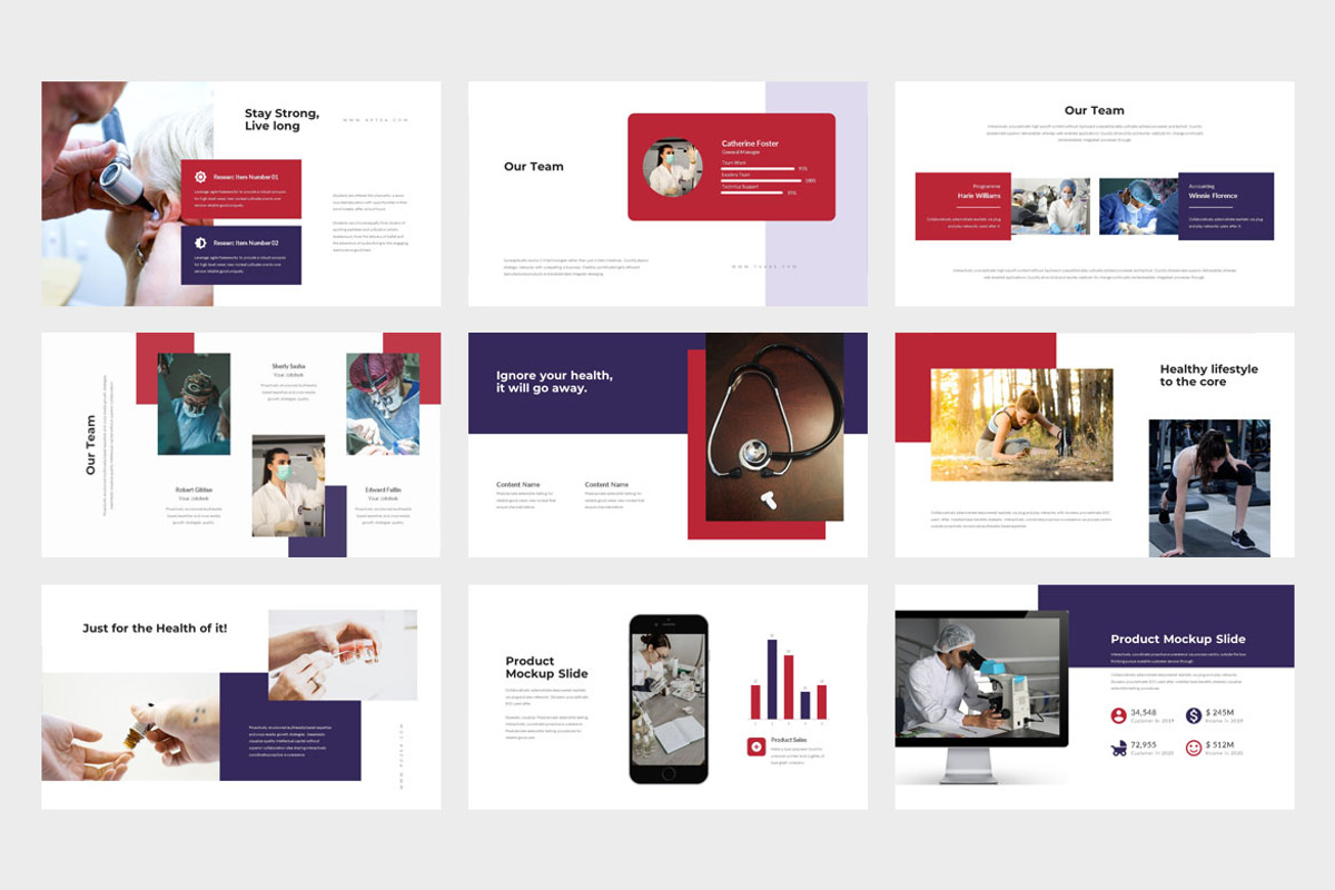 Artea : Healthcare Powerpoint, a Presentation Template by Punkl Camp