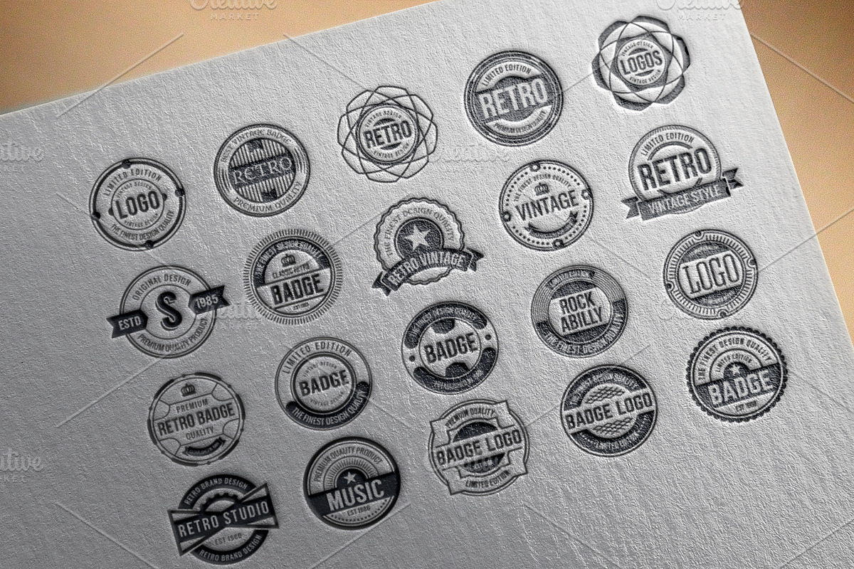 50 Vintage Round Badge & Logo, a Branding & Logo Template by Raftel (Photo 3 of 5)