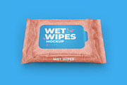 Wet wipes mockup. Half side view, a Packaging Mockup by easymock (Thumbnail 6 of 7)