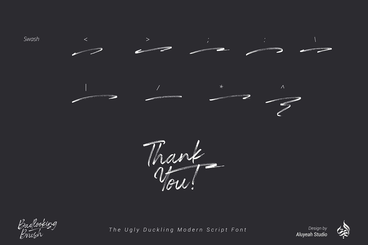 Badlooking Brush, a Font by Aluyeah Studio (Photo 15 of 15)