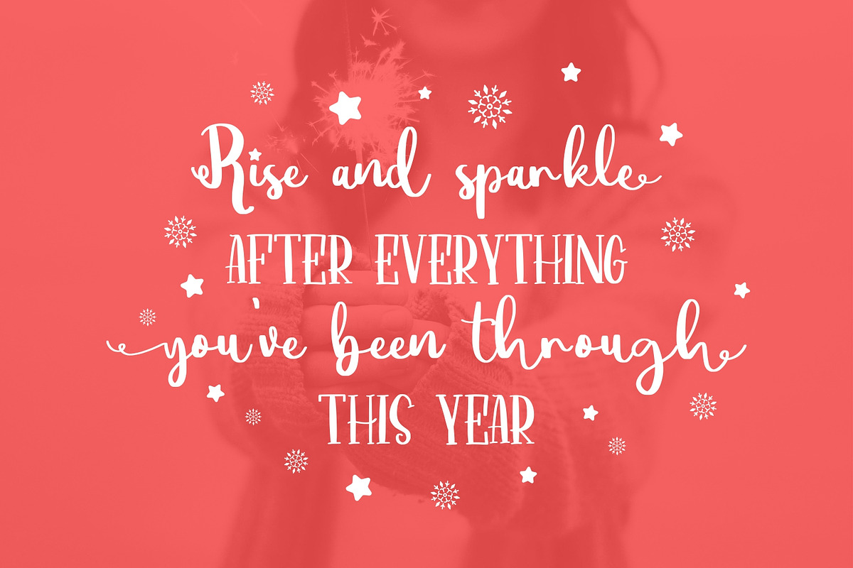 Mythical Christmas Font, a Script Font by Allouse Studio (Photo 6 of 12)