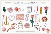 Girly Pink Penpal Clip Art Bundle, an Illustration by TWG Designs (Thumbnail 2 of 3)