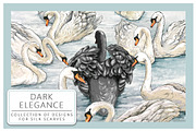 Silk Scarf Dark Elegance, a Wallpaper Graphic by Natalia0307 (Thumbnail 1 of 7)