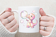Cute Dinosaurs Clipart Baby Dinosaur, an Illustration by Sublimation Artist (Thumbnail 5 of 6)