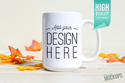 15oz Mug Mockup - 1 Sided, a Cups & Container Mockup by Simply Mockups (Thumbnail 1 of 2)