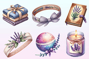 Watercolor Lavender Pamper Time, a Graphic by CitraGraphics (Thumbnail 2 of 4)