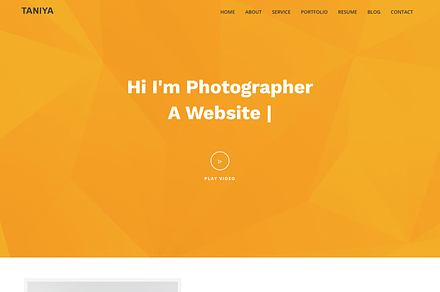 Taniya Personal Portfolio HTML Theme, a Bootstrap Template by Themeplaza