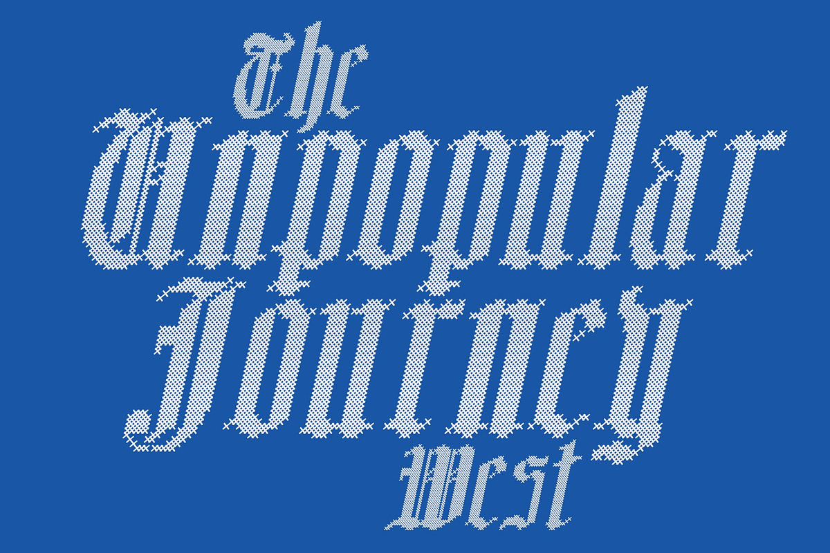 CS Namika Stitched, a Blackletter Font by Craft Supply Co. (Photo 4 of 8)