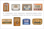 8 Isolated Old Radios Photos PNG+JPG, a Technology Photo by DanFLCreativo (Thumbnail 1 of 3)