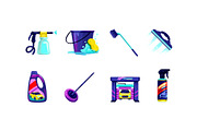 Car Wash Tools, an Object Graphic by Deemak Daksina (Thumbnail 1 of 3)